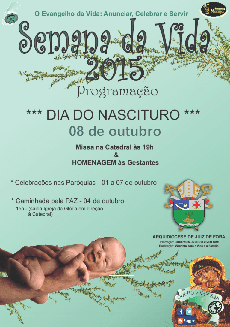 Cartaz Semana da Vida