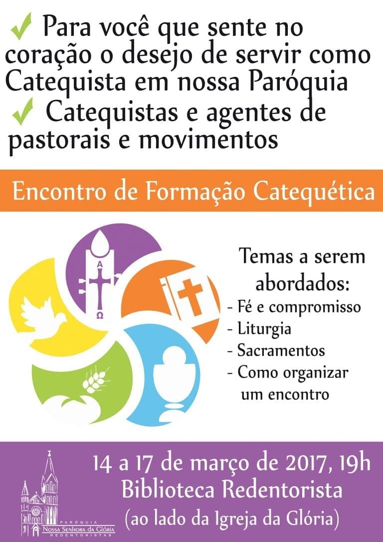 cartaz encontro formacao catequetica